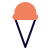 Ice cream cone store and other dessert items icon