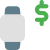 Send and receive money from advance smartwatch devices icon