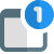 Notification for the web pages in numeric format icon