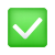 체크 표시 버튼 이모티콘 icon