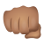 Oncoming Fist Medium Skin Tone icon