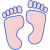 Feet icon