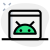 Default web browser of Android operating system icon