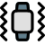 Smartwatch vibration feature isolated on white background icon