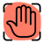 Palm scanning feature for security print impression storage icon