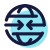 会议箭头地球 icon