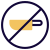 No sharp objects or knife allowed traveling on flight icon