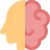 Human brain new ideas concept of new start up icon