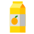 Коробка апельсинового сока icon
