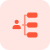 Businessman vertical hierarchy layout flow chart diagram icon