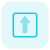 Up arrow direction for the forward place in the lane icon