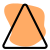 Teaching Triangle symbol for clothes white in color icon