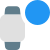 Advance smartwatch with record button control on screen icon