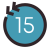 Torna 15 secondi indietro icon