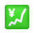 Chart-Erhöhung-mit-Yen-Emoji icon