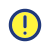Circular Shaped Exclamation Mark icon
