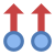 2 本指で上にスワイプ icon