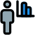 Bar graph chart of the employee sharing the graph icon