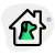 Dog house for shelter isolated on a white background icon