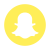 Snapchat Circled Logo icon