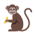 Monkey With A Banana icon