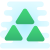 Trois triangles icon