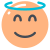 icono-de-cara-sonriente-con-halo icon