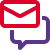 Online mail conversation icon