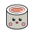 Sushi kawaii icon