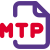 An MTP file is a pattern created by MadTracker an audio tracking program icon
