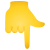 バックハンドインデックス下向き絵文字 icon