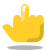 Obscene gesture icon