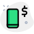 Mobile phone transfer facility with dollar logotype icon