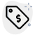 Dollar money label for shopping mall price tag icon