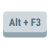 Alt-plus-F3-Taste icon