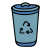 Papelera de reciclaje icon