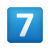 Кнопка цифра 7 icon