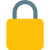 Private access padlock for safety and guard icon
