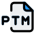 PTM file association an audio tracking module format used by PolyTracker icon