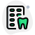 Dental medicine wrapper for toothache and inflammation isolated on a white background icon