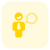 Businessman chat messenger application function layout icon