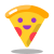 Pizza kawaii icon