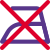 Do not iron the clothes symbol layout icon