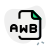 AWB Adaptive Multi Rate is an audio file format that has similar characteristics as AMR icon