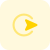 Mouse cursor arrow pointing towards right direction icon