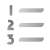 番号付きリスト icon