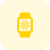 Powerful processor embedded into Smartwatch system layout icon