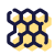 Motif hexagonal icon