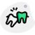 Old age weak tooth begin removed in dental care icon