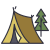 Tent icon